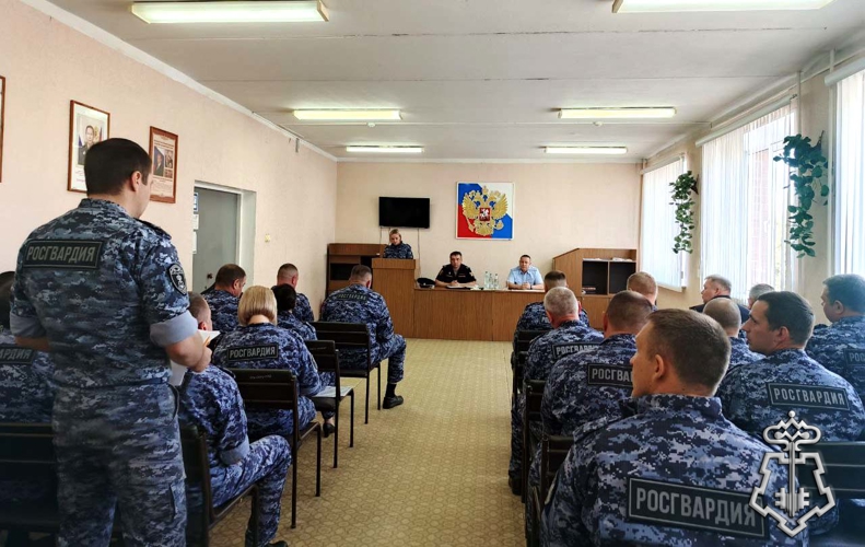 Начальник регионального Управления Росгвардии провел рабочее совещание с сотрудниками вневедомственной охраны