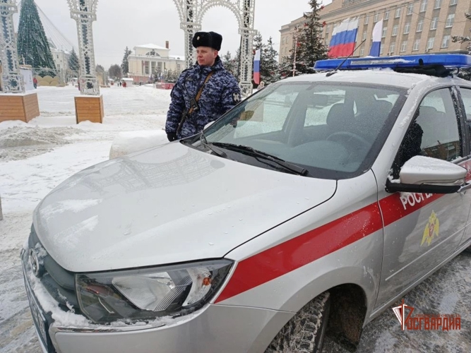 Росгвардейцы обеспечили безопасность жителей и гостей Орловской области в новогоднюю ночь